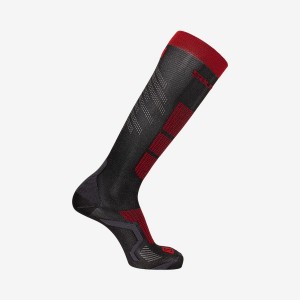 Calcetines Salomon S/PRO Hombre Negras Rojas | EC2689JPQ