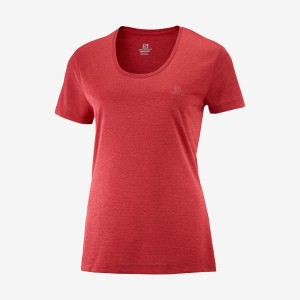 Camiseta Salomon AGILE Mujer Rojas | EC3069MQZ