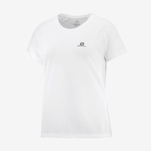 Camiseta Salomon CROSS REBEL Mujer Blancas | EC3052HAP