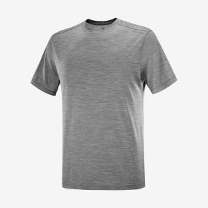 Camiseta Salomon OUTLIFE MERINO BLEND Hombre Gris | EC2403PJJ