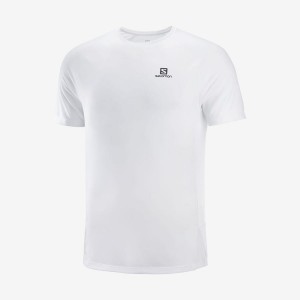 Camiseta Salomon PROMO CROSS REBEL Hombre Blancas | EC2384JPQ