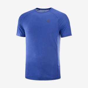 Camiseta Salomon PROMO CROSS REBEL Hombre Azules | EC2385KOR