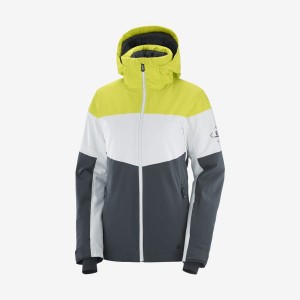 Chaquetas De Esquí Salomon SLALOM Mujer Verde | EC3221CTV