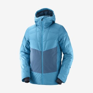 Chaquetas De Esquí Salomon SNOWSHELTER Hombre Azules | EC2288KOR