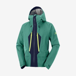 Chompas Salomon OUTPEAK GORE-TEX WATERPROOF 3L Hombre Verde | EC2349MQZ