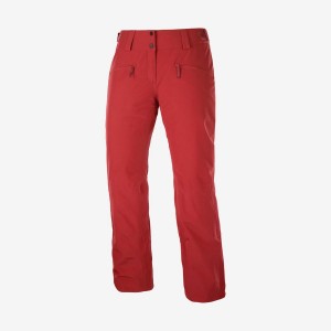 Pantalon Esquí Salomon EDGE Mujer Rojas | EC3299XYU