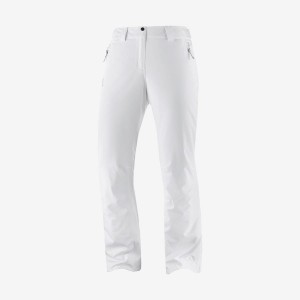 Pantalon Esquí Salomon THE BRILLIANT Mujer Blancas | EC3304MQZ