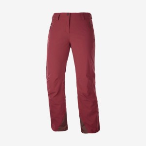 Pantalon Esquí Salomon THE BRILLIANT Mujer Burdeos | EC3308SGL