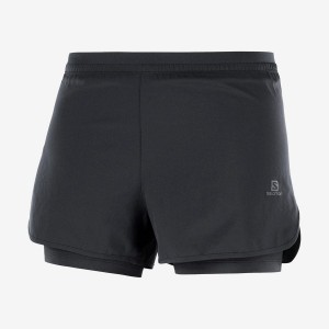 Short Salomon CROSS 2IN1 Mujer Negras | EC3283YXF