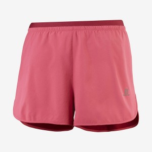 Short Salomon CROSS 3'' Mujer Rojas | EC3276NWY