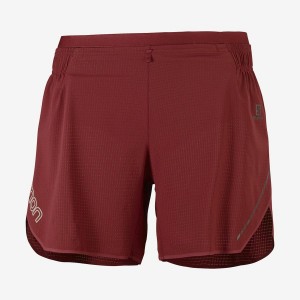 Short Salomon SENSE AERO 5'' Mujer Rojas | EC3288AHK