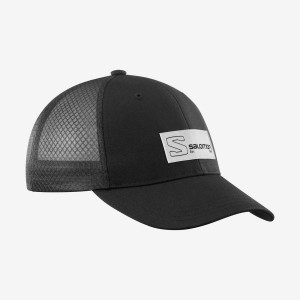 Sombreros Salomon TRUCKER Hombre Negras Negras | EC2645KOR