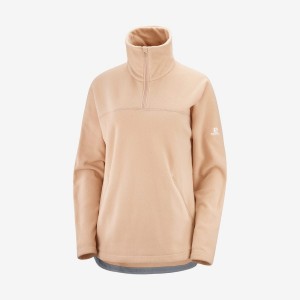 Sudadera con Capucha Salomon ESSENTIAL COSY FLEECE Mujer Rosas | EC3105JPQ