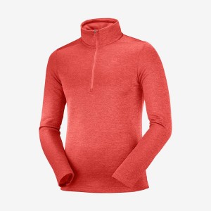 Sudadera con Capucha Salomon ESSENTIAL LIGHTWARM SEAMLESS Hombre Naranjas | EC2416CTV