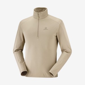 Sudadera con Capucha Salomon ESSENTIAL LIGHTWARM Hombre Beige | EC2422WNB