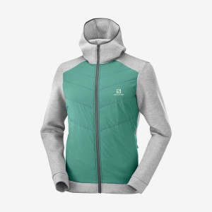 Sudadera con Capucha Salomon ESSENTIAL XWARM HYBRID Hombre Verde | EC2410HAP