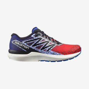 Zapatillas Running Salomon SONIC 5 BALANCE Hombre Rojas Azules | EC2159TCE