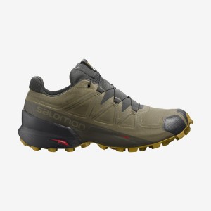 Zapatillas Trail Running Salomon SPEEDCROSS 5 GORE-TEX Hombre Verde Oliva | EC2114TCE