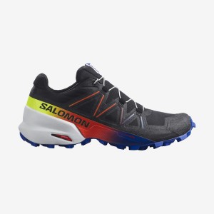 Zapatillas Trail Running Salomon SPEEDCROSS 5 RACING PACK Hombre Negras Azules | EC2122SGL