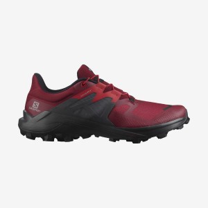 Zapatillas Trail Running Salomon WILDCROSS 2 Hombre Negras Rojas | EC2103ZUT