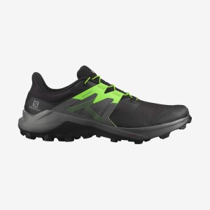 Zapatillas Trail Running Salomon WILDCROSS 2 Hombre Negras Verde | EC2104XYU