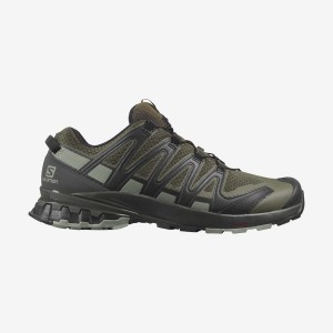 Zapatillas Trail Running Salomon XA PRO 3D V8 WIDE Hombre Moradas Gris | EC2096DFM