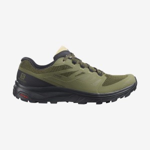 Zapatillas de Senderismo Salomon OUTLINE WIDE GORE-TEX Hombre Verde Oliva | EC2014WNB