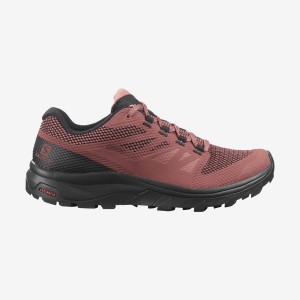 Zapatillas de Senderismo Salomon WoOUTLINE GORE-TEX Mujer Rojas | EC2830ZUT