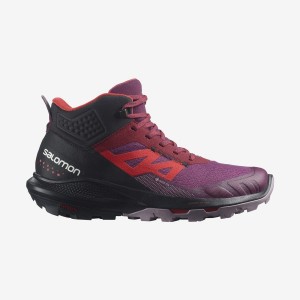 Zapatillas de Senderismo Salomon WoOUTPULSE MID GORE-TEX Mujer Moradas | EC2840SGL