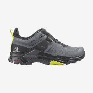 Zapatillas de Senderismo Salomon X ULTRA 4 GORE-TEX Hombre Plateadas | EC2036BEX