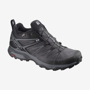 Zapatillas de Senderismo Salomon X ULTRA 3 WIDE GORE-TEX Hombre Negras | EC2046ILH