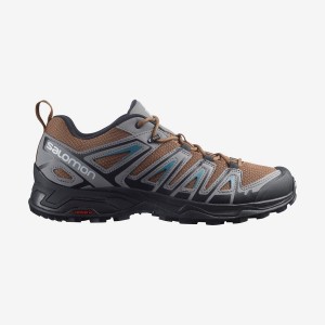 Zapatillas de Senderismo Salomon X ULTRA PIONEER Hombre Gris Marrones | EC2058LIS