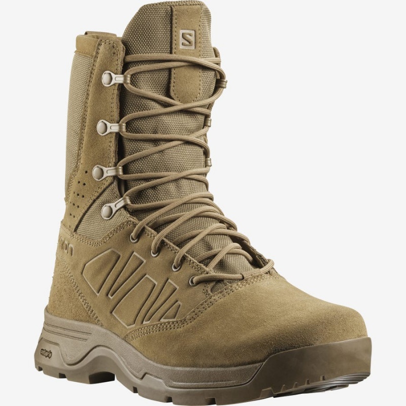 Botas Salomon GUARDIAN CLIMASALOMON™ FORCES WATERPROOF Mujer Marrones | EC3033GSO