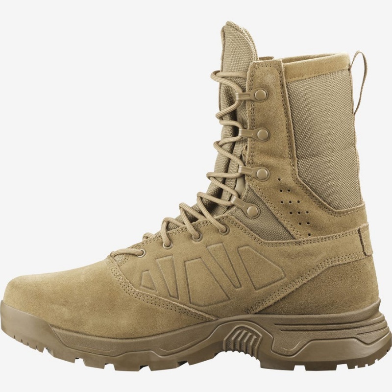 Botas Salomon GUARDIAN CLIMASALOMON™ FORCES WATERPROOF Hombre Marrones | EC2252QMA