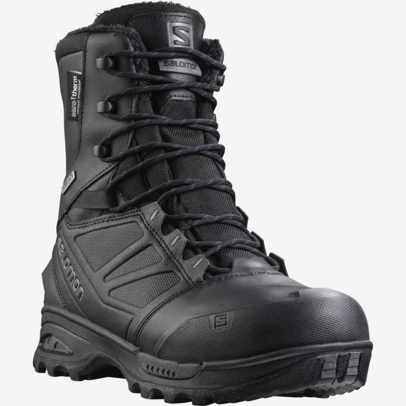 Botas Salomon TOUNDRA FORCES CLIMASALOMON™ WATERPROOF Mujer Negras | EC3030SGL