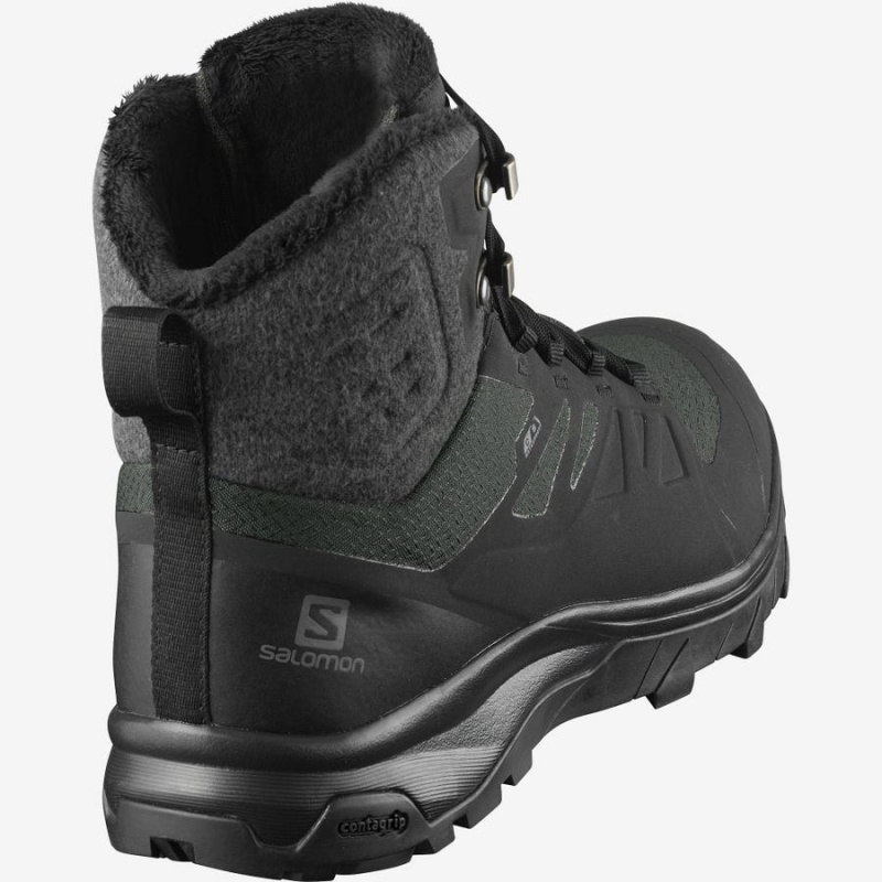 Botas de Invierno Salomon OUTBLAST THINSULATE™ CLIMASALOMON™ WATERPROOF Mujer Negras | EC3012XYU