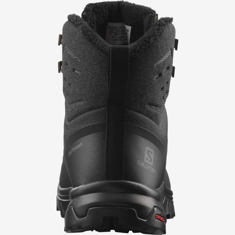 Botas de Invierno Salomon OUTBLAST THINSULATE™ CLIMASALOMON™ WATERPROOF Mujer Negras | EC3012XYU