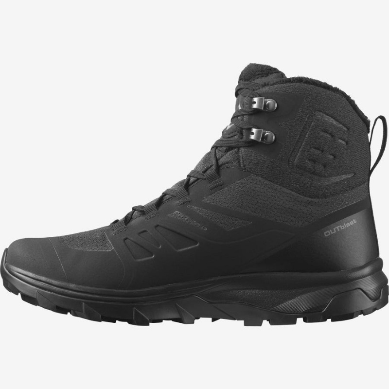 Botas de Invierno Salomon OUTBLAST THINSULATE™ CLIMASALOMON™ WATERPROOF Mujer Negras | EC3012XYU