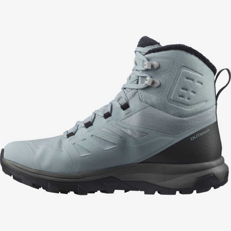 Botas de Invierno Salomon OUTBLAST THINSULATE™ CLIMASALOMON™ WATERPROOF Mujer Azules | EC3013CTV