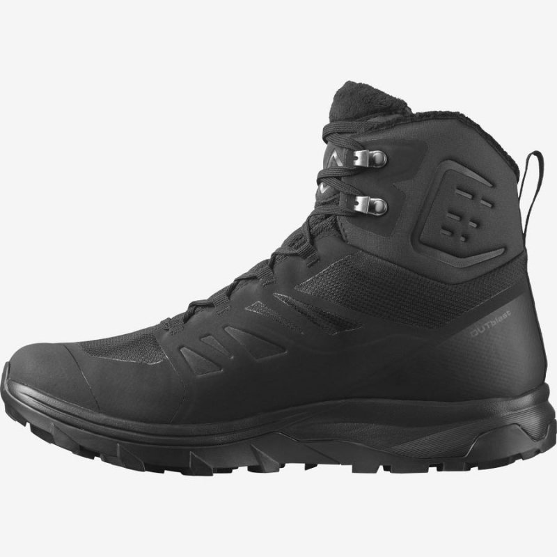 Botas de Invierno Salomon OUTBLAST THINSULATE™ CLIMASALOMON™ WATERPROOF Hombre Negras | EC2241HAP