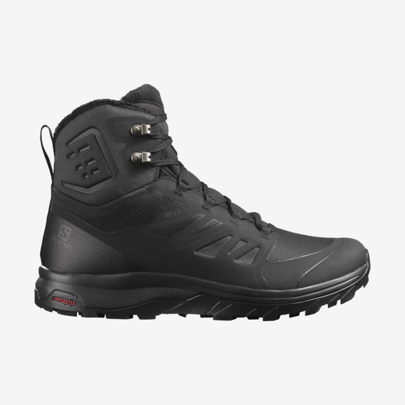 Botas de Invierno Salomon OUTBLAST THINSULATE™ CLIMASALOMON™ WATERPROOF Hombre Negras | EC2241HAP