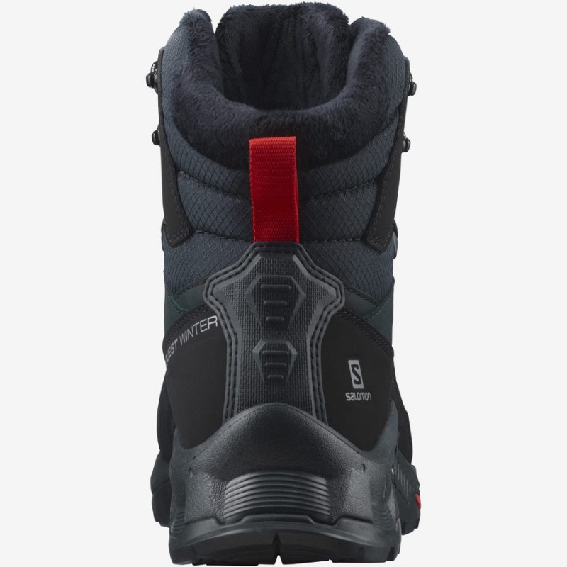 Botas de Invierno Salomon QUEST WINTER THINSULATE™ CLIMASALOMON™ WATERPROOF Mujer Negras | EC3016NWY