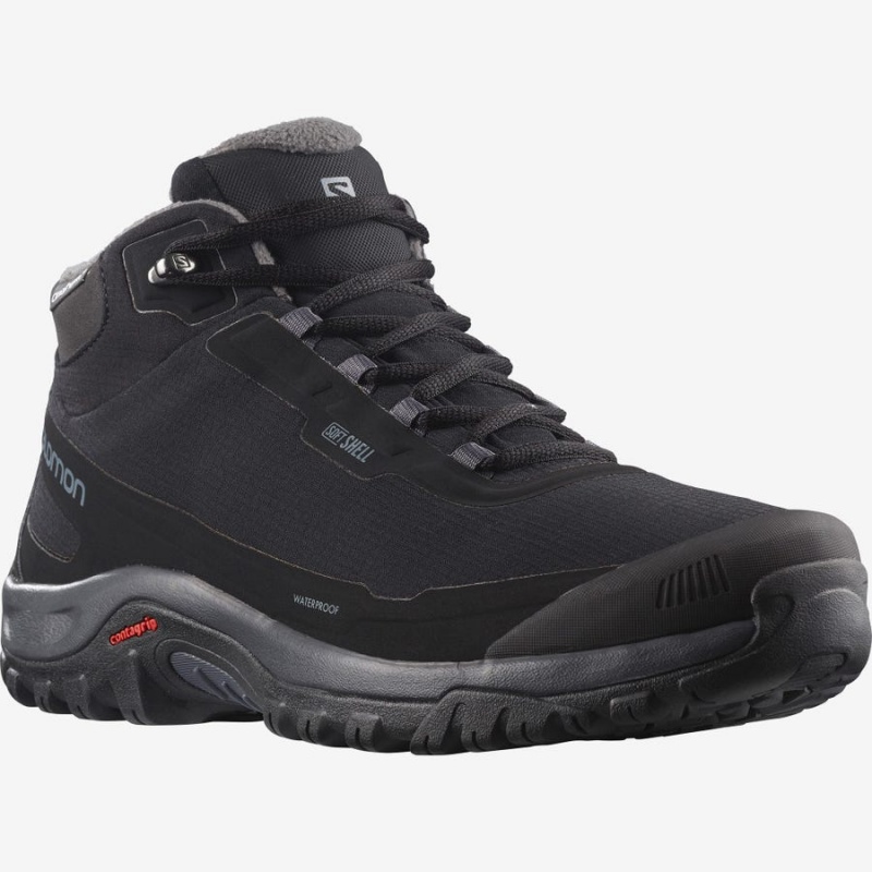 Botas de Invierno Salomon SHELTER CLIMASALOMON™ WATERPROOF Hombre Negras | EC2245ZUT