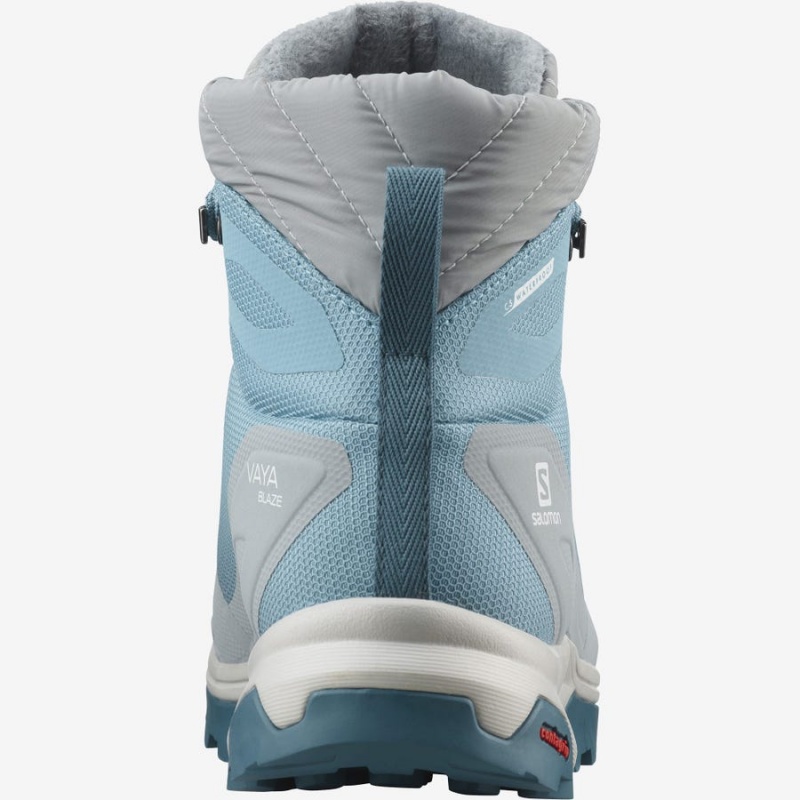 Botas de Invierno Salomon VAYA BLAZE THINSULATE™ CLIMASALOMON™ WATERPROOF Mujer Azules | EC3018QMA