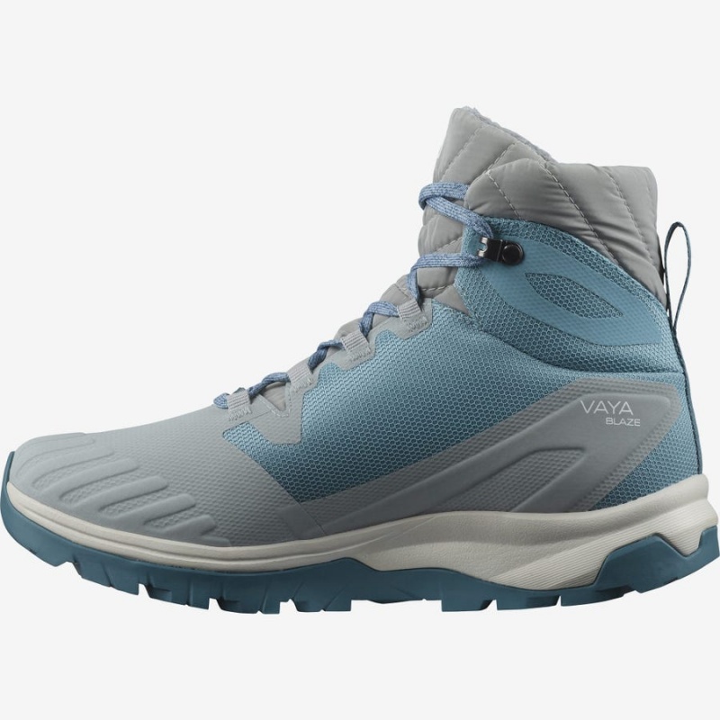 Botas de Invierno Salomon VAYA BLAZE THINSULATE™ CLIMASALOMON™ WATERPROOF Mujer Azules | EC3018QMA