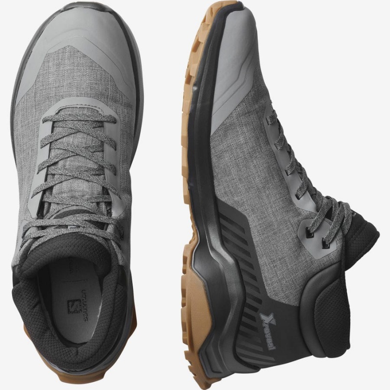 Botas de Invierno Salomon X REVEAL CHUKKA CLIMASALOMON™ WATERPROOF Hombre Gris | EC2247CTV