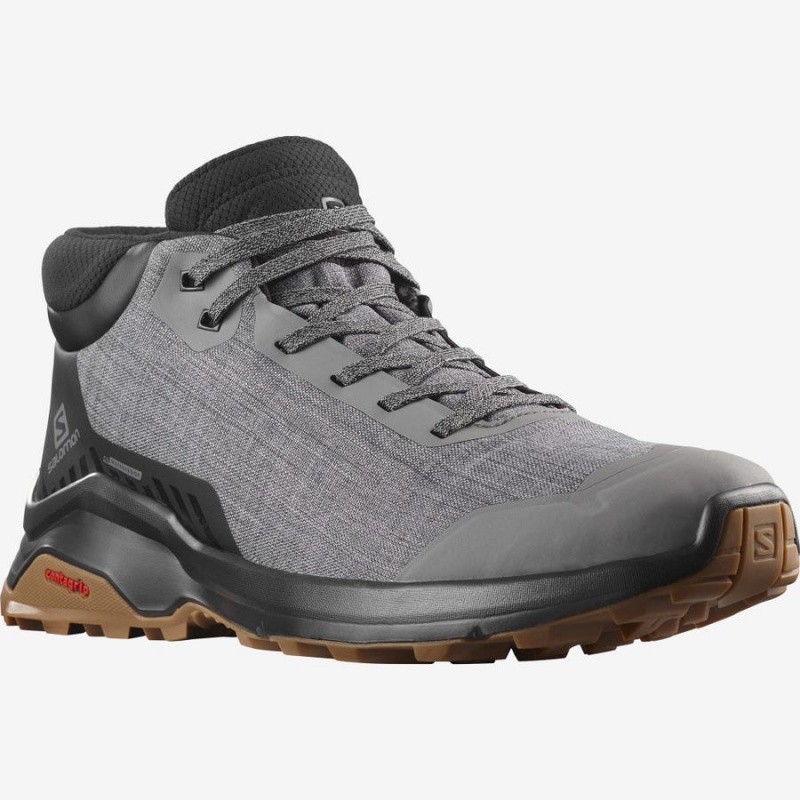 Botas de Invierno Salomon X REVEAL CHUKKA CLIMASALOMON™ WATERPROOF Hombre Gris | EC2247CTV