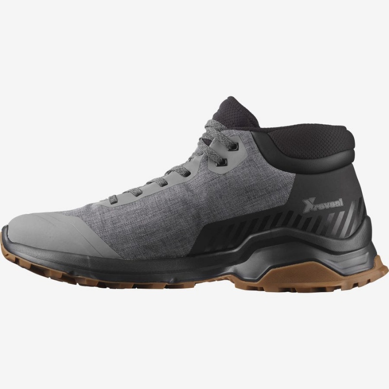 Botas de Invierno Salomon X REVEAL CHUKKA CLIMASALOMON™ WATERPROOF Hombre Gris | EC2247CTV