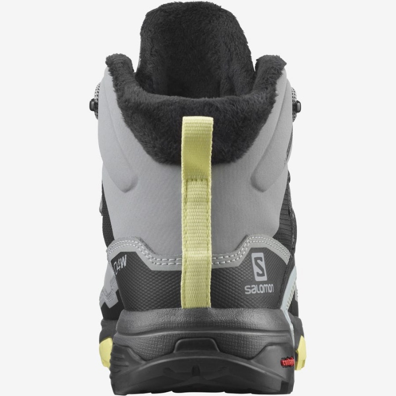 Botas de Invierno Salomon X ULTRA 4 MID WINTER THINSULATE™ CLIMASALOMON™ WATERPROOF Mujer Gris | EC3015BEX