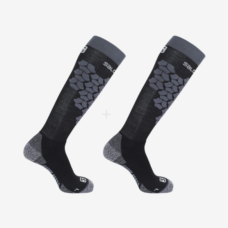 Calcetines Salomon S/ACCESS 2-PACK Mujer Negras | EC3489RVD